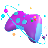 3d game controller metaverse png